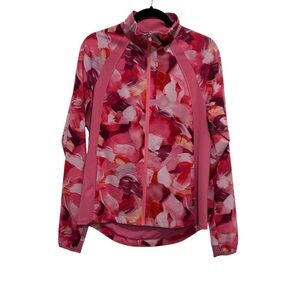 Athleta Run With It Printed Jacket Women's Size Small Long Sleeve Full Zip